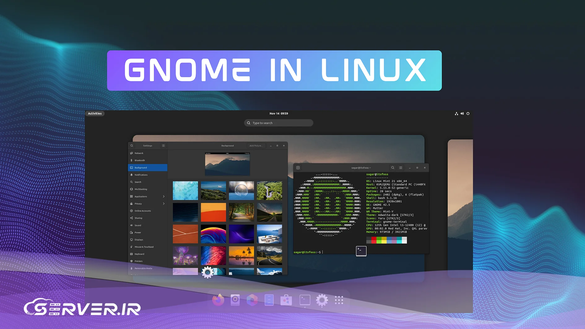گنوم (GNOME) چیست؟ اکوسیستم دسکتاپ رایگان، مدرن و جامع برای لینوکس کاربرد گنوم
