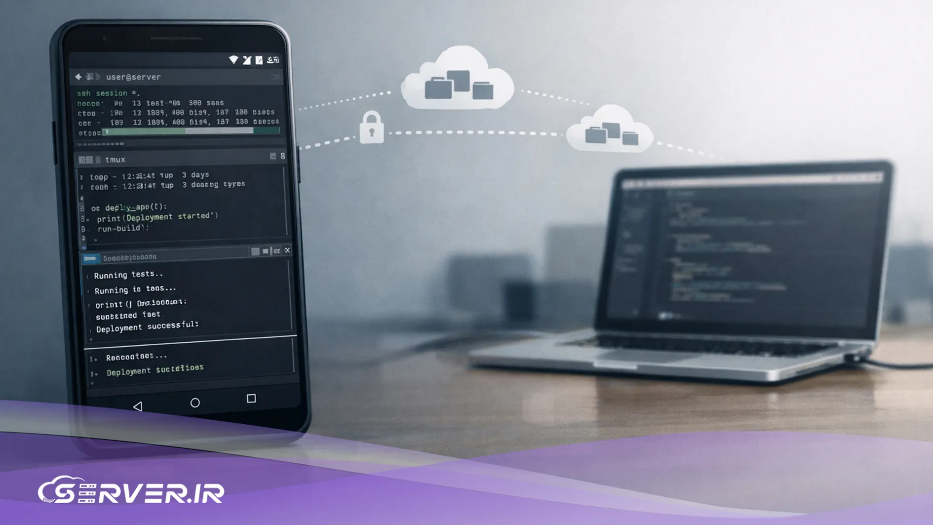 اتصال از طریق SSH به سرور با استفاده از موبایل دانلود SSH برای اندروید