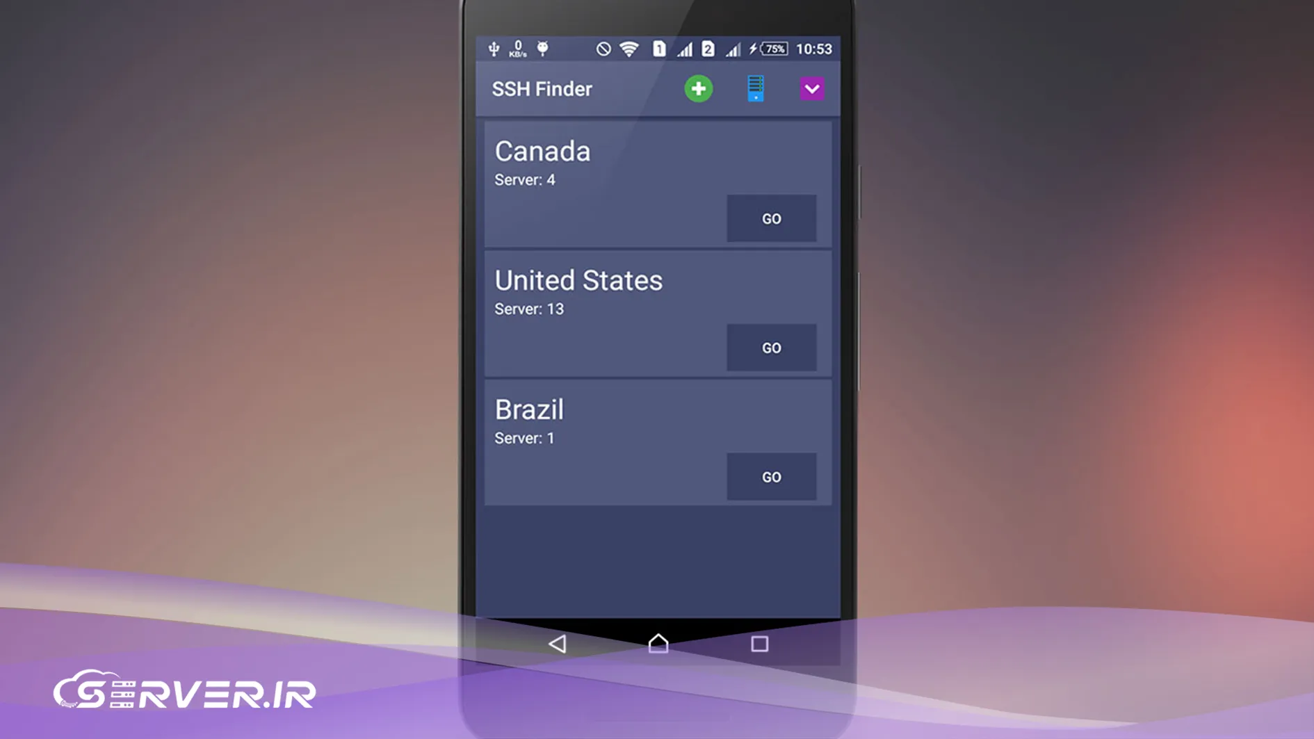 اتصال از طریق SSH به سرور با استفاده از موبایل تست کانکشن ssh