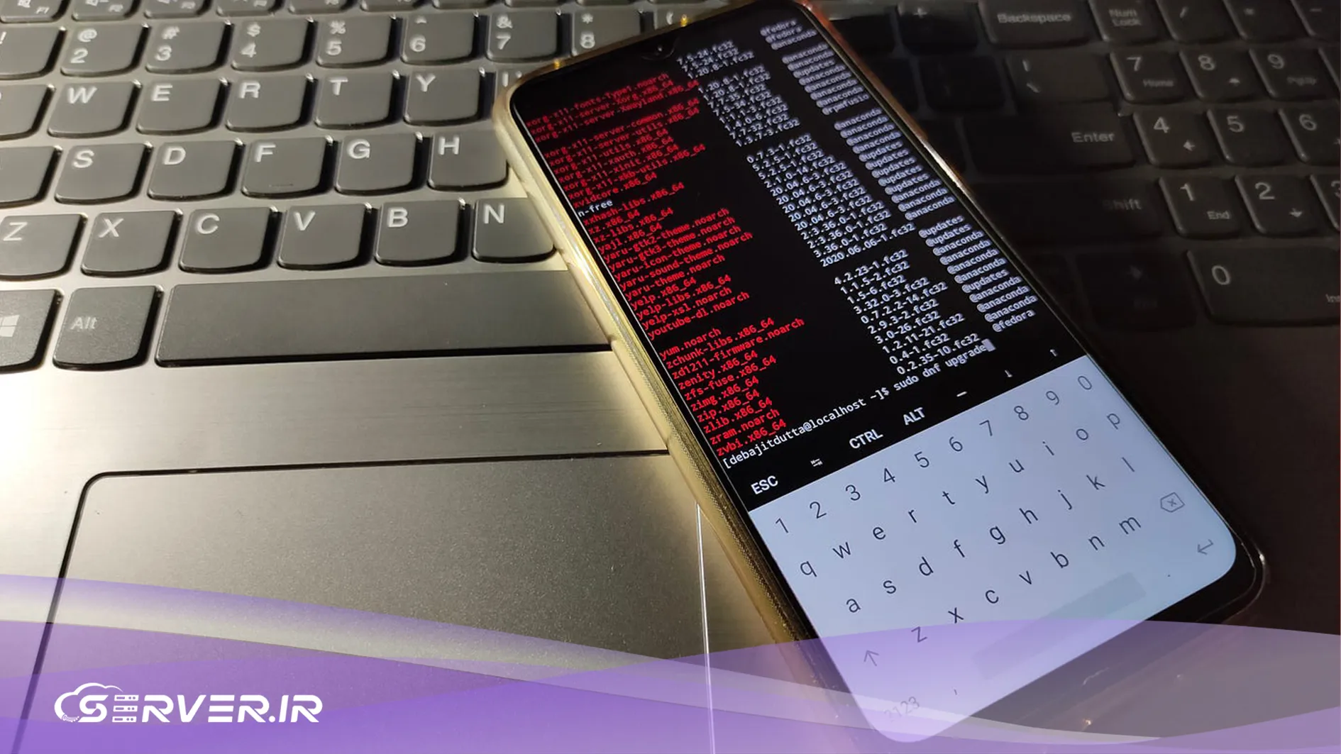 اتصال از طریق SSH به سرور با استفاده از موبایل اتصال به ssh از طریق موبایل