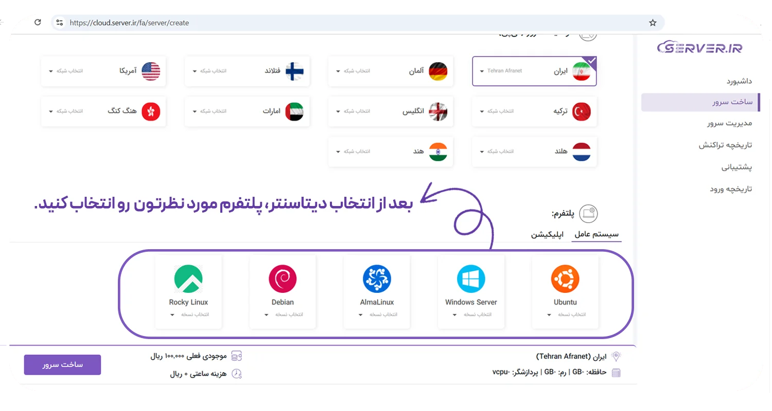 مرحله دوم داشبورد ابری