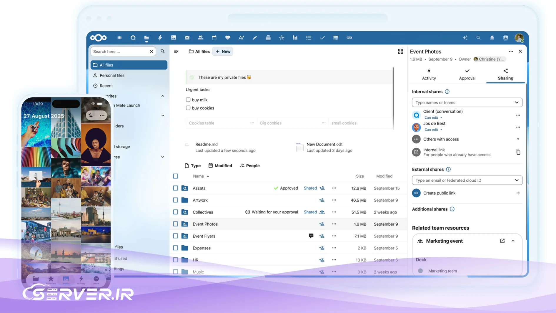 راهنمای جامع پلتفرم Nextcloud؛ بستر بومی ذخیرهسازی و مدیریت دادهها تفاوت پلتفرم Nextcloud و دیگر پلتفرم های ابری