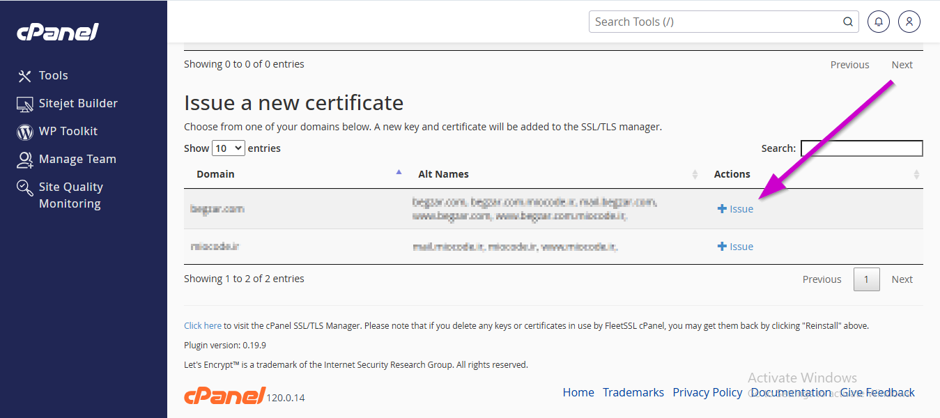 نصب SSL رایگان