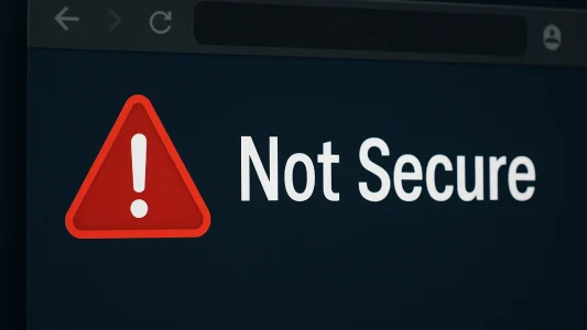 علت ارور Not Secure